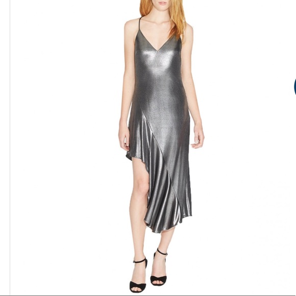 Halston Heritage Dresses & Skirts - HALSTON HERITAGE  shiny metallic slip dress- NEW